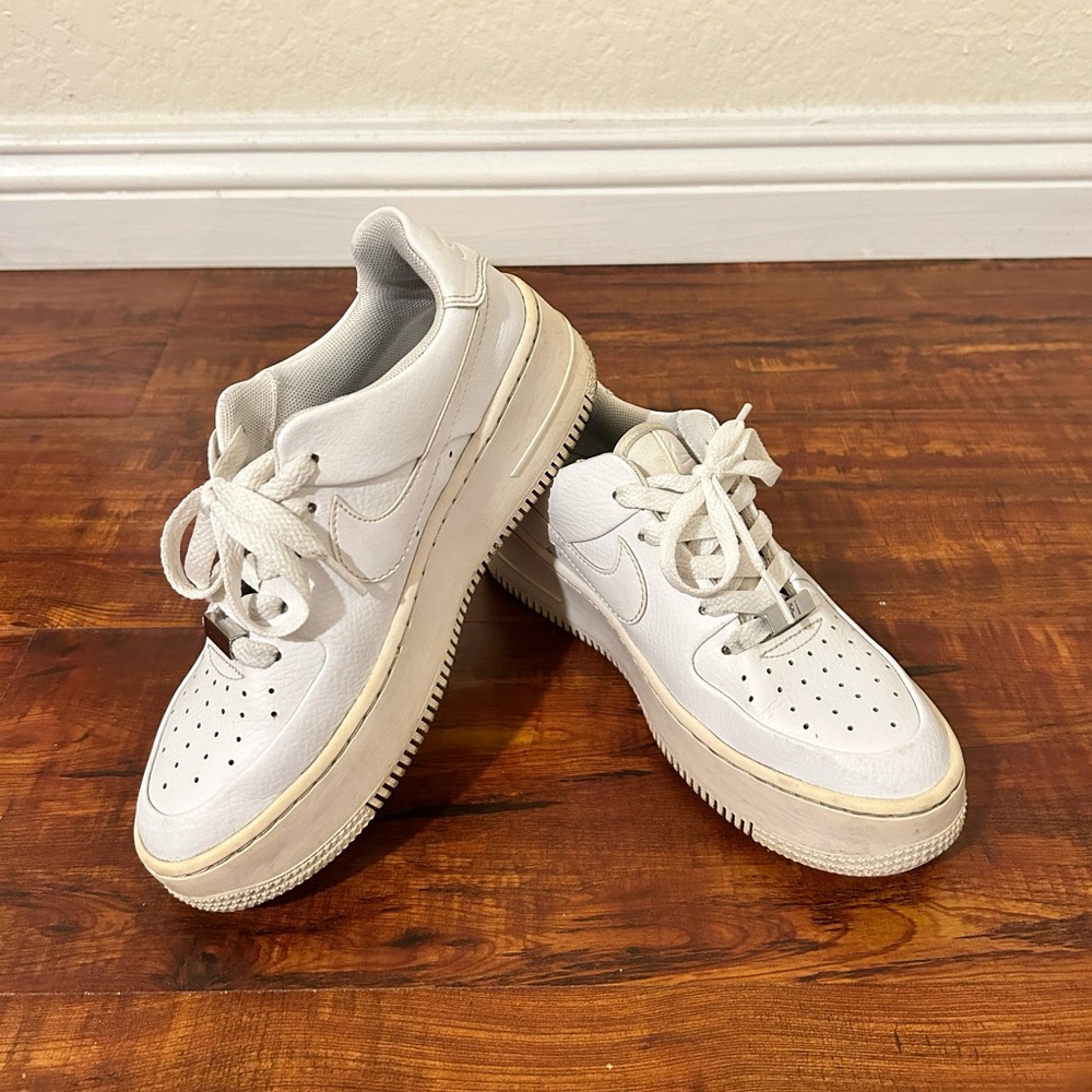 Nike Air Force 1 AF1 Sage Low Triple White Women's Shoes Size 5.5